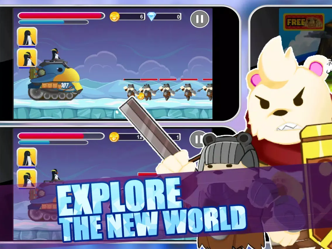 The Penguins Fury Shooting Survival Games iPad  Ekran Görüntüleri