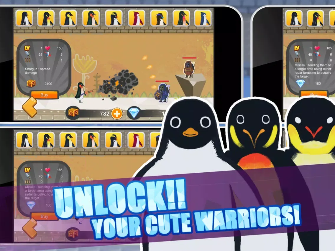 The Penguins Fury Shooting Survival Games iPad  Ekran Görüntüleri