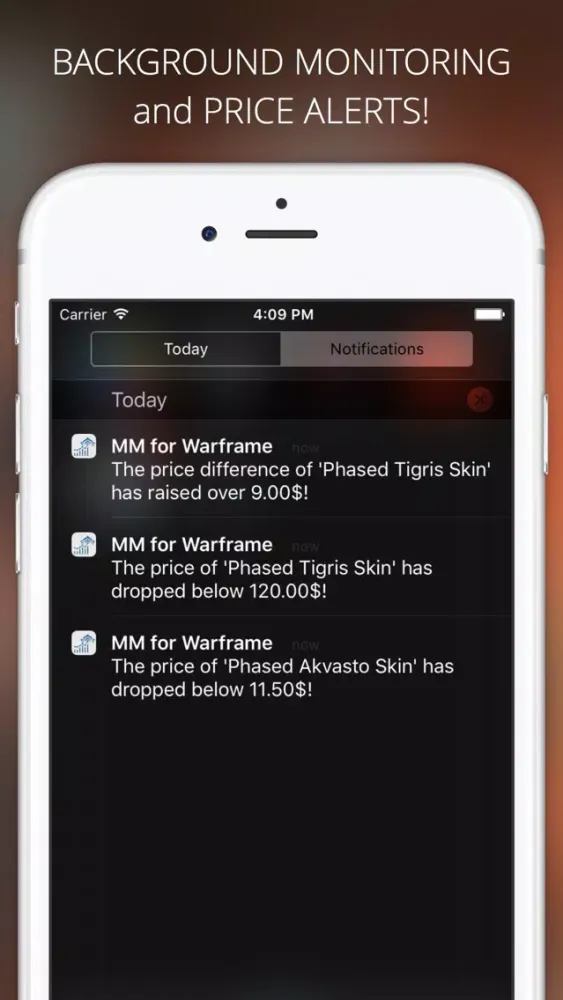 Market Monitor for Warframe应用截图