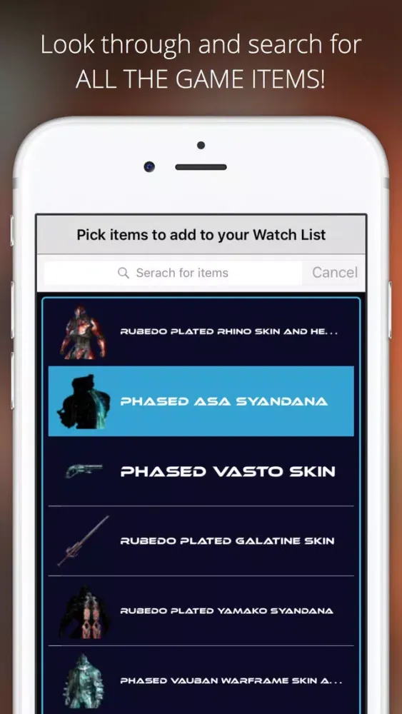 Market Monitor for Warframe应用截图