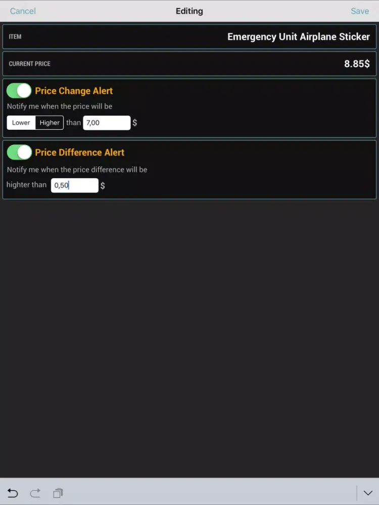 Capturas de pantalla de Market Monitor for Altitude 0 : Lower and Faster iPad 
