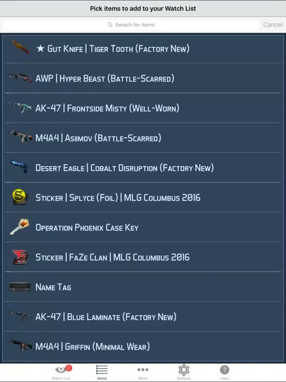 Скриншоты Market Monitor for Counter Strike Global Offensive on STEAM Community - Free Version iPad 
