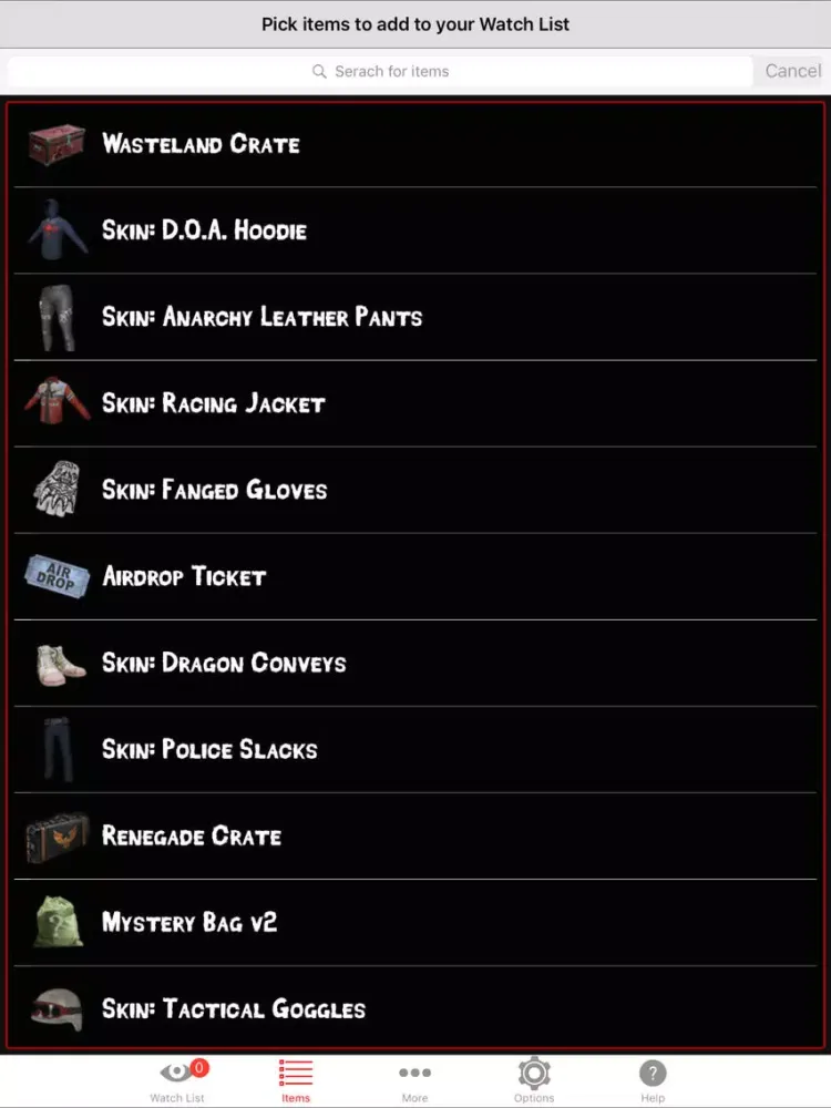 Market Monitor for H1Z1 : Just Survive iPad  سکرین شاٹس