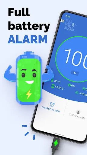 ภาพหน้าจอของ Battery Life Monitor and Alarm