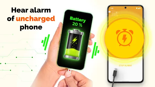 ภาพหน้าจอของ Battery Life Monitor and Alarm