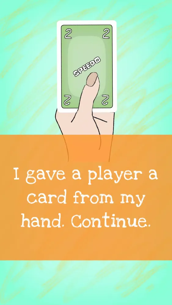ภาพหน้าจอของ Speedo Cardgame