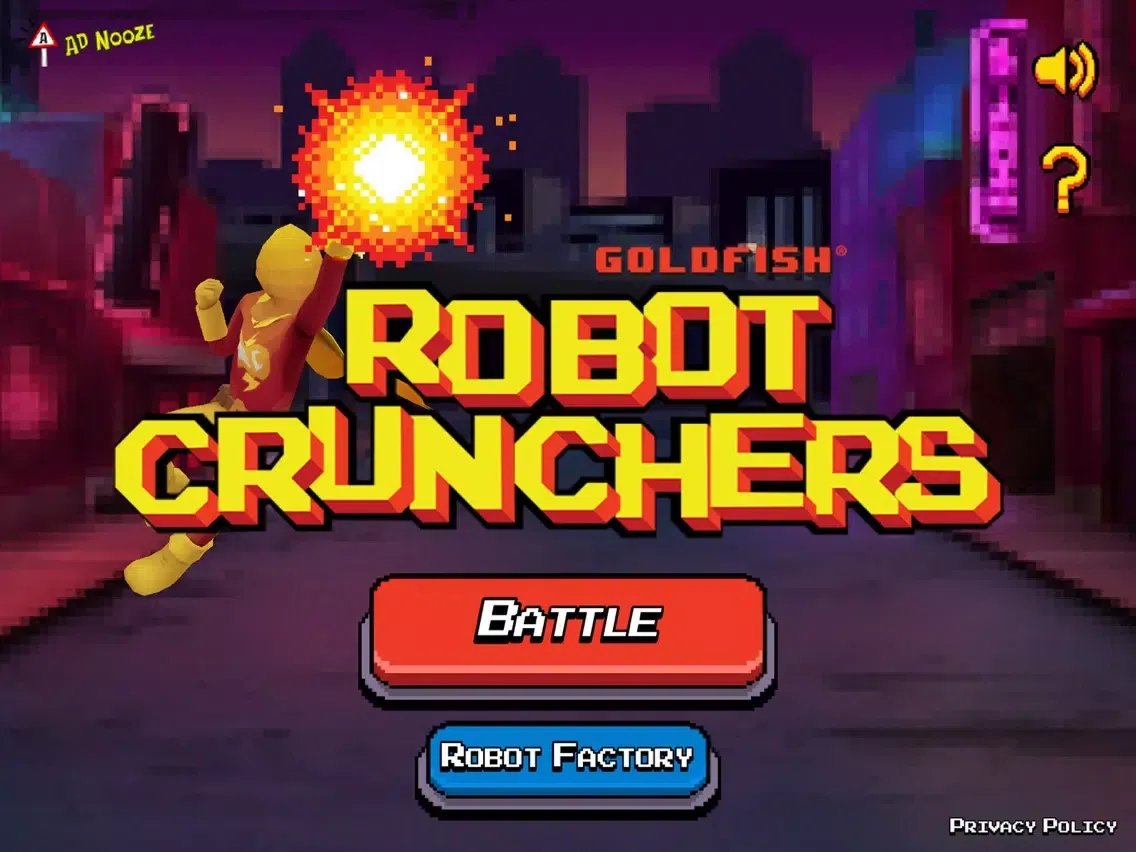 Tangkapan layar Goldfish Robot Crunchers iPad 