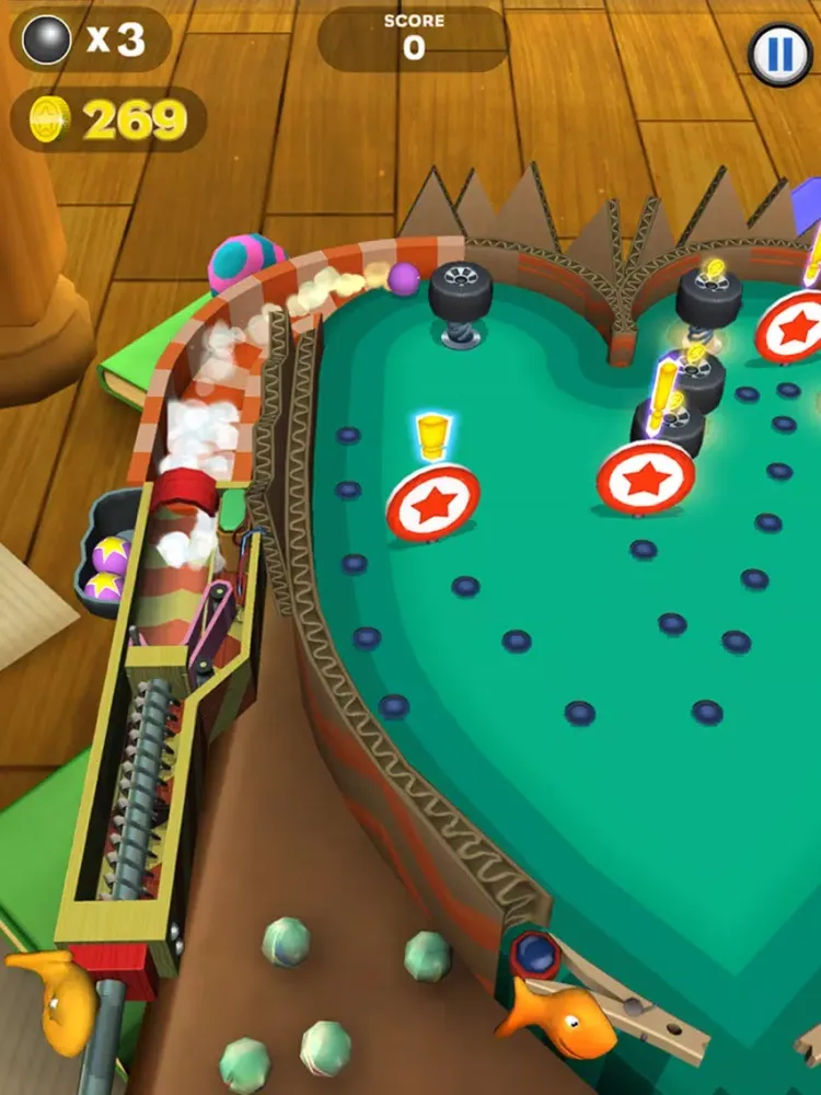Goldfish Pinball Blast iPad  Screenshots