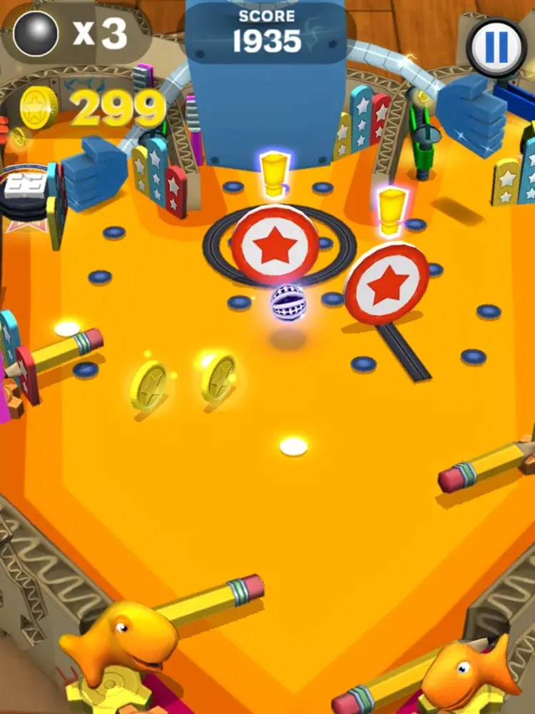 Goldfish Pinball Blast iPad  Screenshots