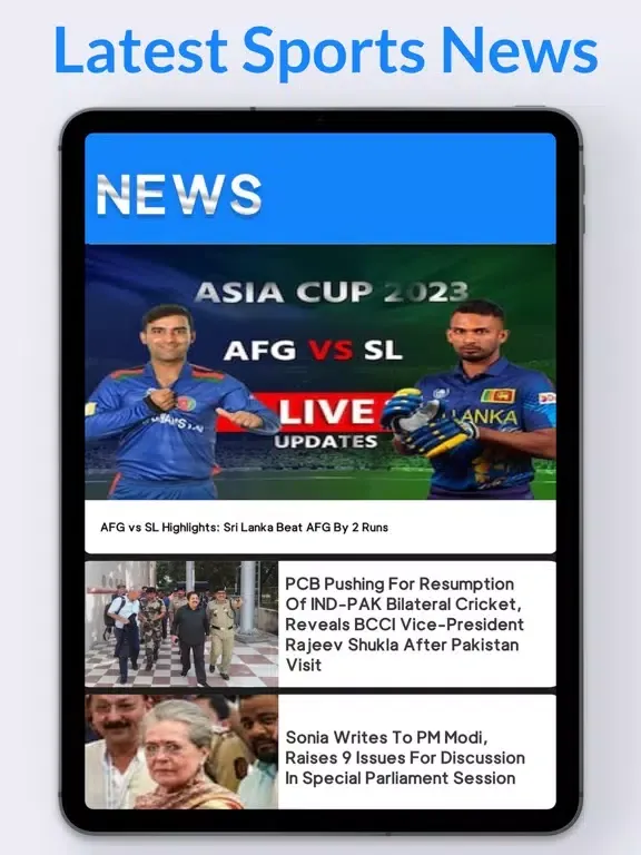 Live Cricket TV HD: Streaming iPad 应用截图