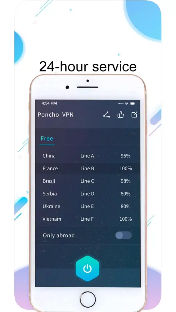 Скриншоты Poncho VPN