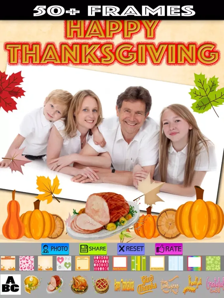 Ảnh chụp màn hình của Thanksgiving Picture Frames iPad 