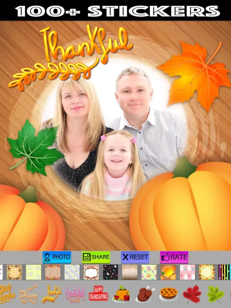 Ảnh chụp màn hình của Thanksgiving Picture Frames iPad 