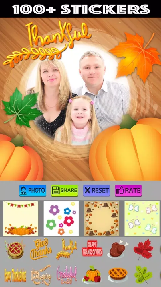 Ảnh chụp màn hình của Thanksgiving Picture Frames