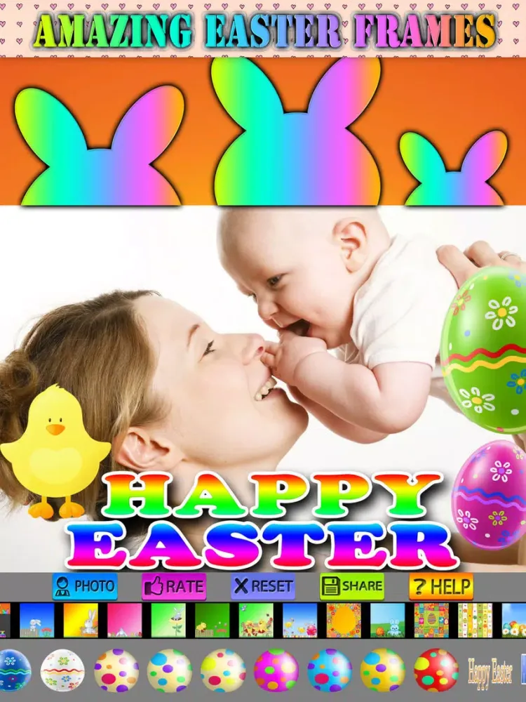 ภาพหน้าจอของ Happy Easter Picture Frames iPad 