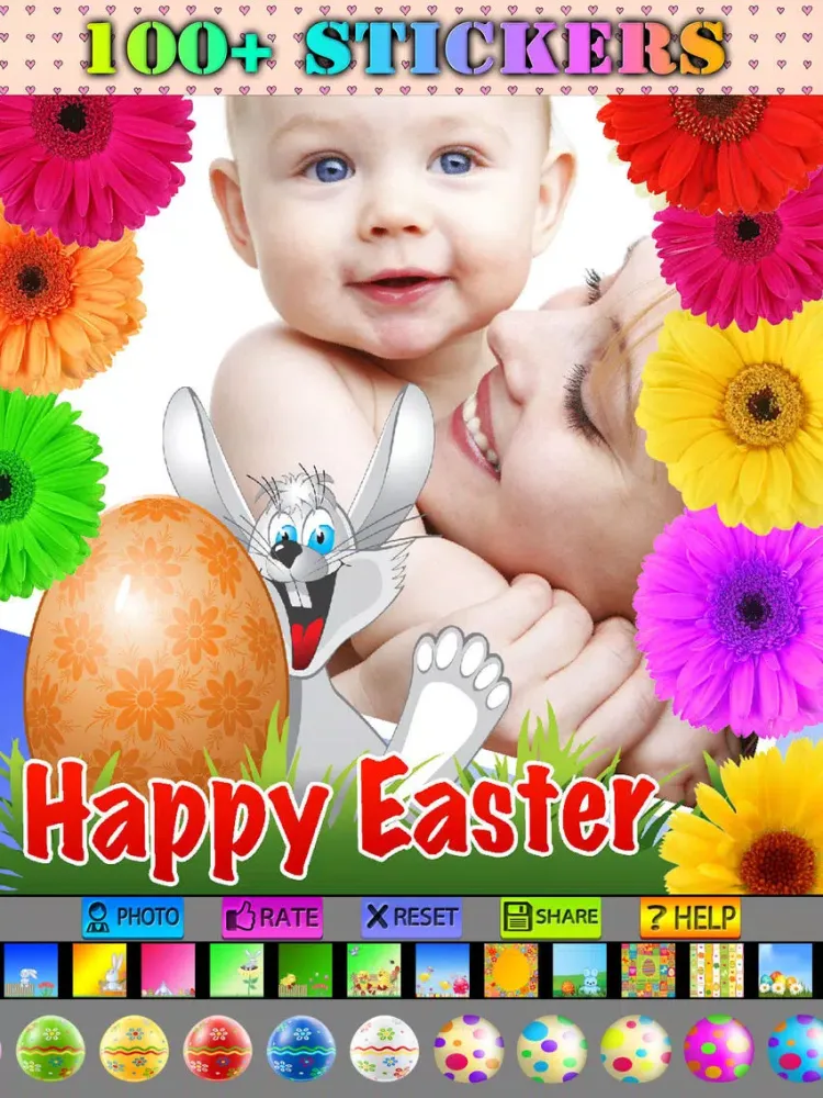 ภาพหน้าจอของ Happy Easter Picture Frames iPad 
