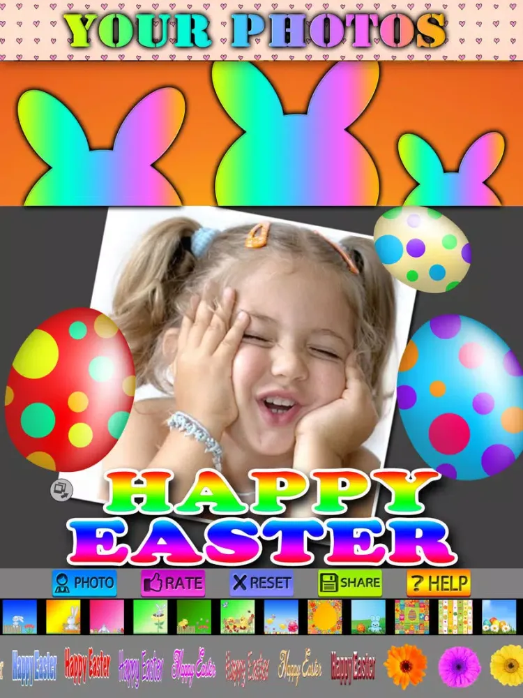 ภาพหน้าจอของ Happy Easter Picture Frames iPad 
