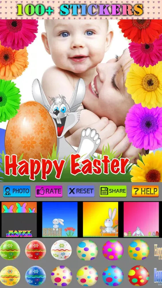ภาพหน้าจอของ Happy Easter Picture Frames