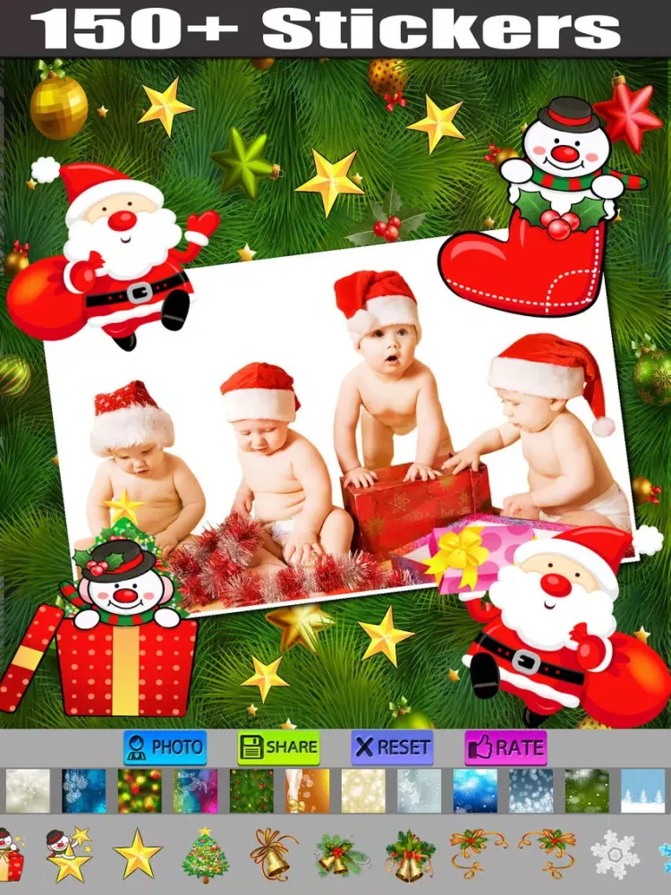 Photo Frames : Christmas Edition iPad  Screenshots