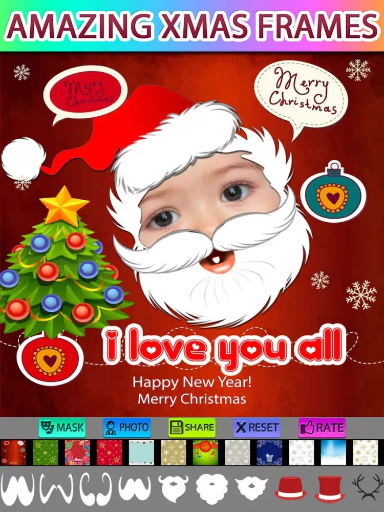 Christmas Photo Frames and Masks iPad  스크린샷
