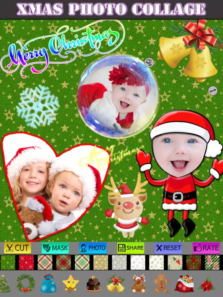 ภาพหน้าจอของ Christmas Photo Collage HD iPad 