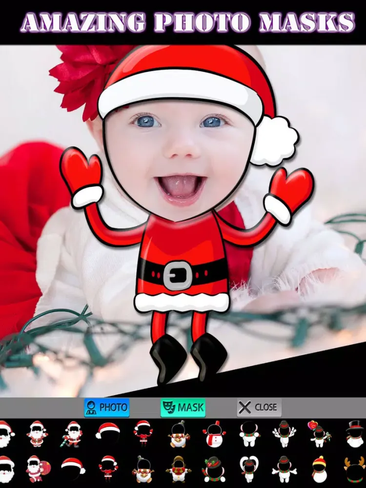 ภาพหน้าจอของ Christmas Photo Collage HD iPad 