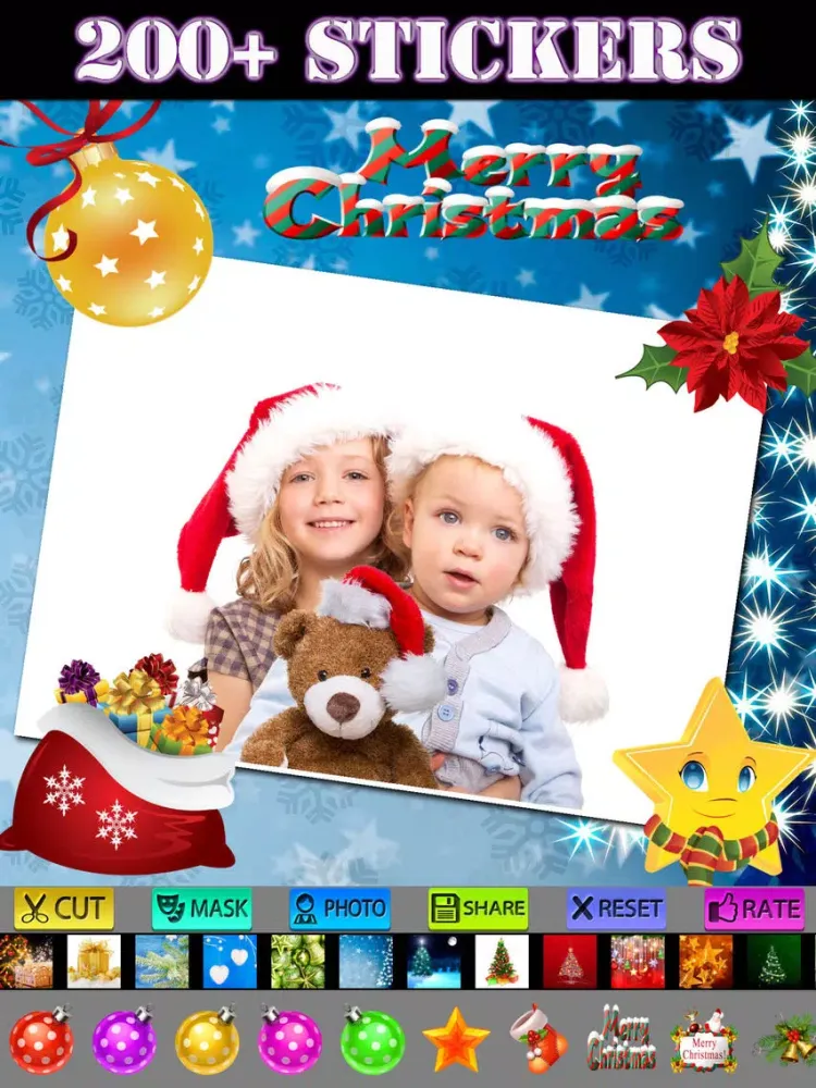 ภาพหน้าจอของ Christmas Photo Collage HD iPad 