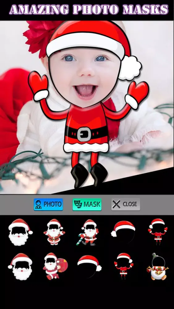 ภาพหน้าจอของ Christmas Photo Collage HD