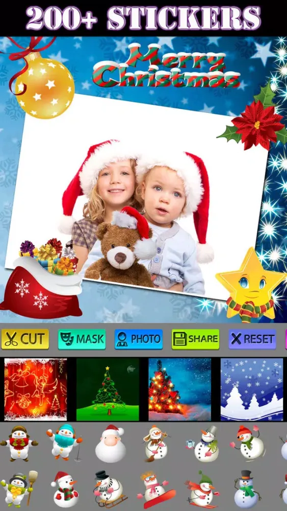 ภาพหน้าจอของ Christmas Photo Collage HD