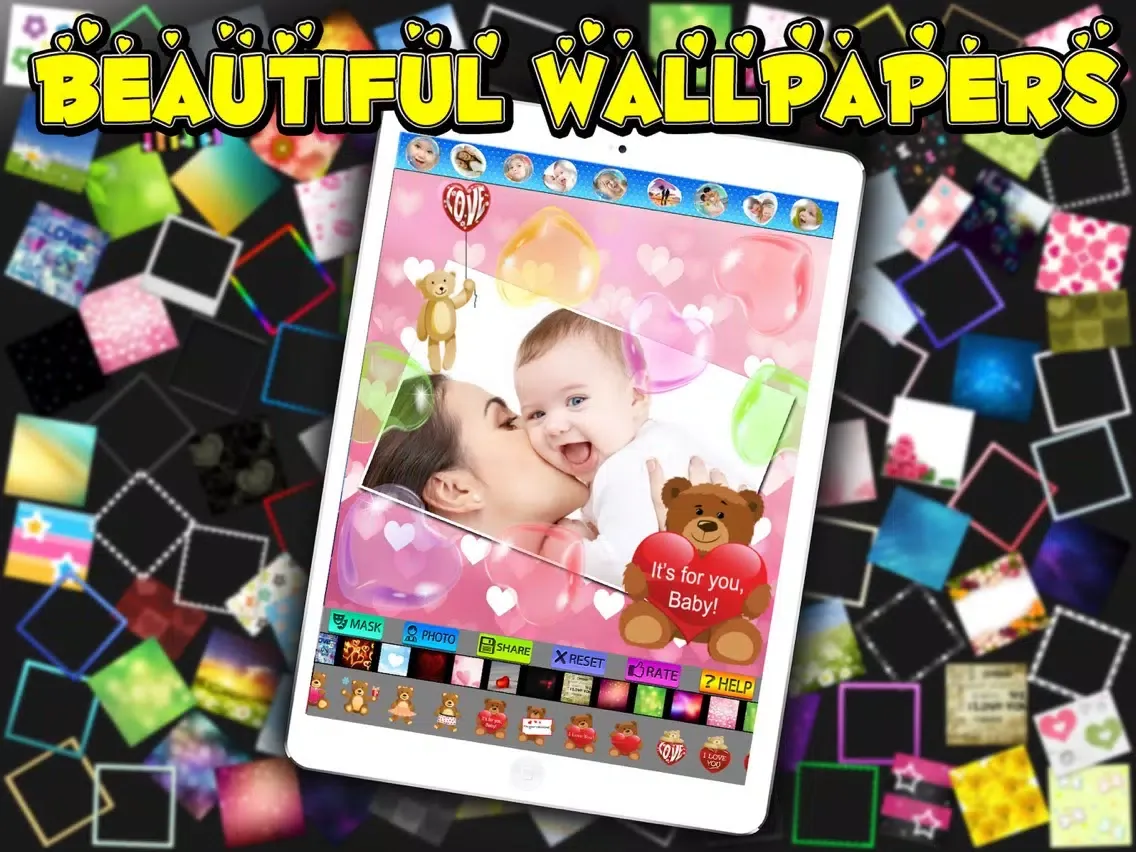 Captures d'écran de Photo Frames and Bubbles iPad 