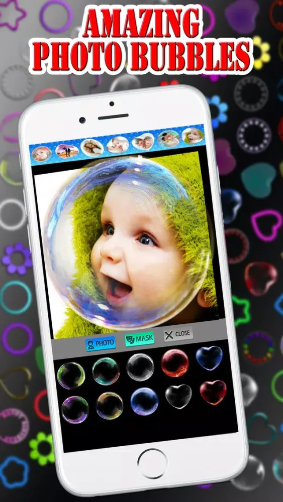 Captures d'écran de Photo Frames and Bubbles