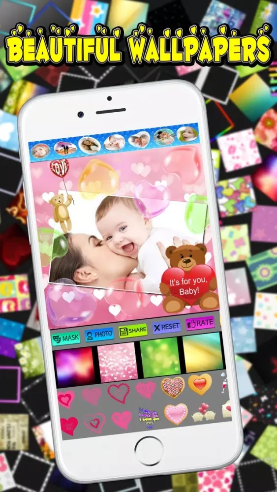 Captures d'écran de Photo Frames and Bubbles