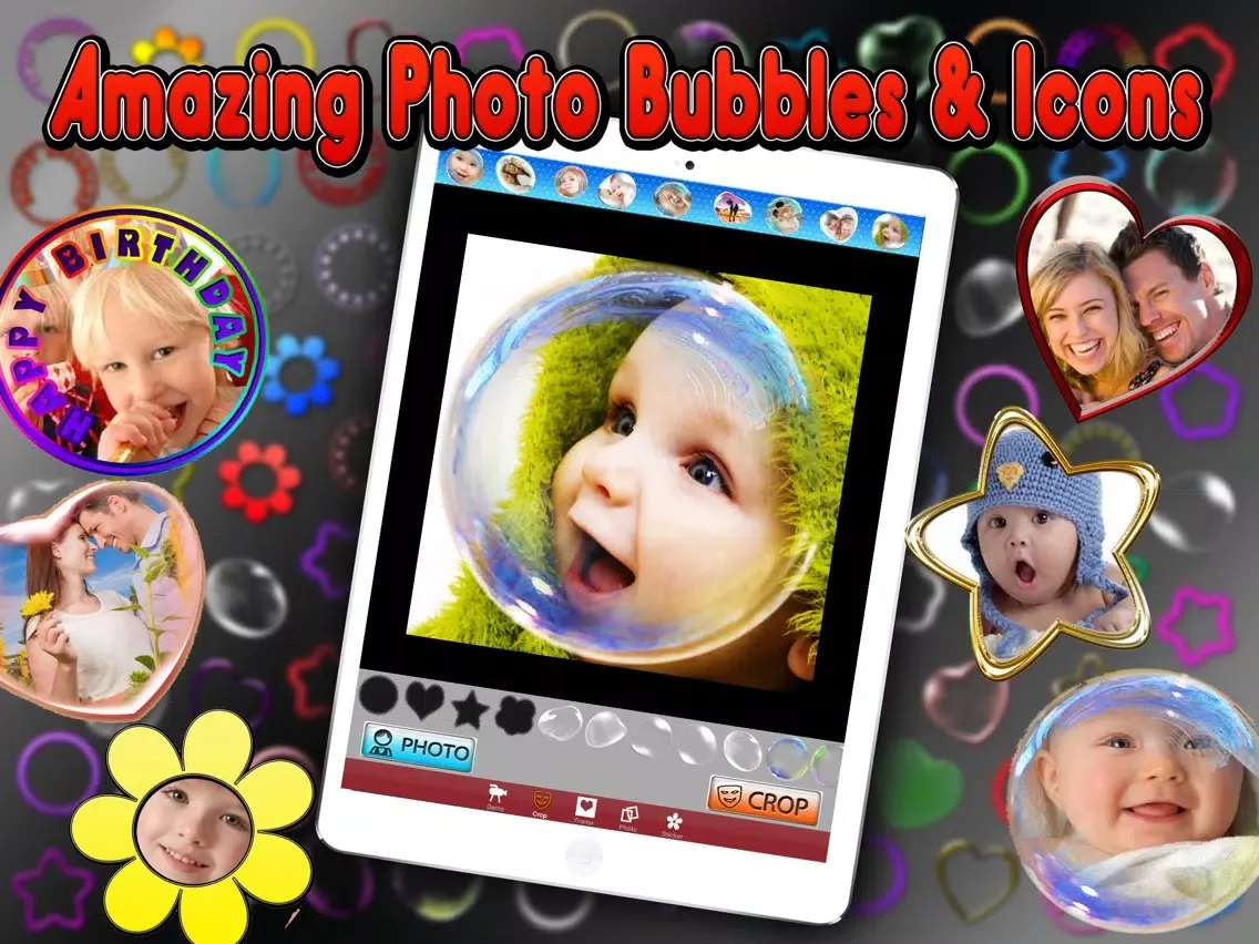 Capturas de pantalla de Photo in Bubbles iPad 