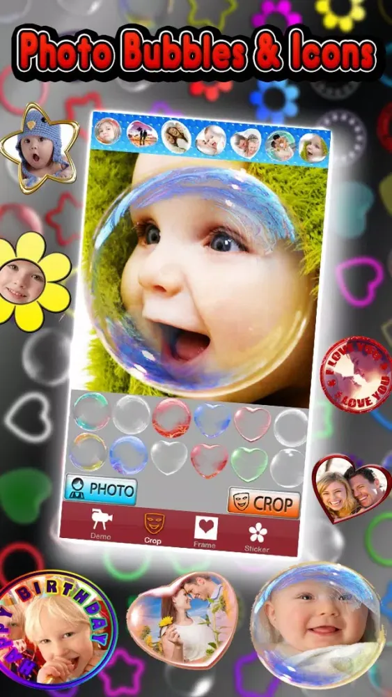 Capturas de pantalla de Photo in Bubbles
