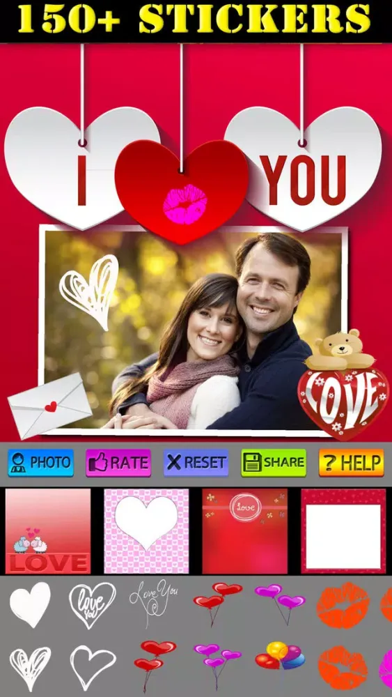 Screenshot di I Love You Photo Frames and Labels