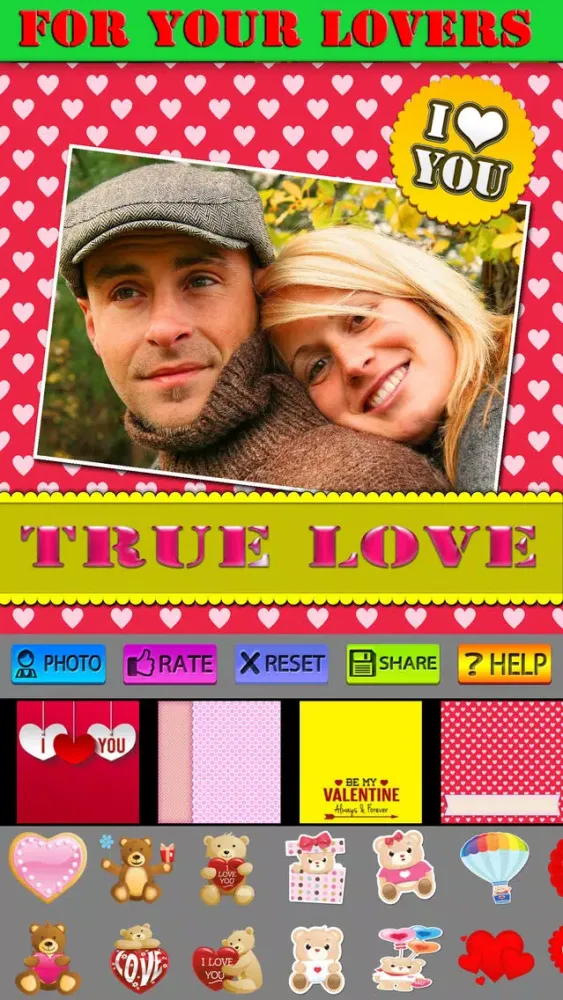 Screenshot di I Love You Photo Frames and Labels