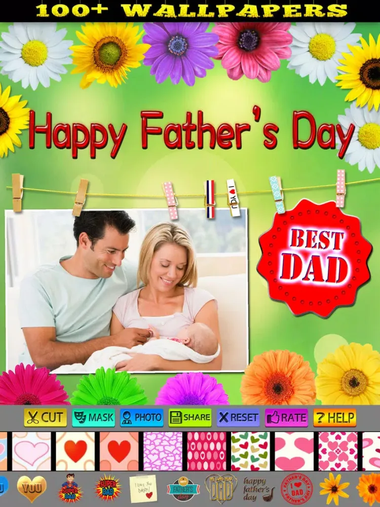 Tangkapan layar Father's Day Cards and Posters iPad 