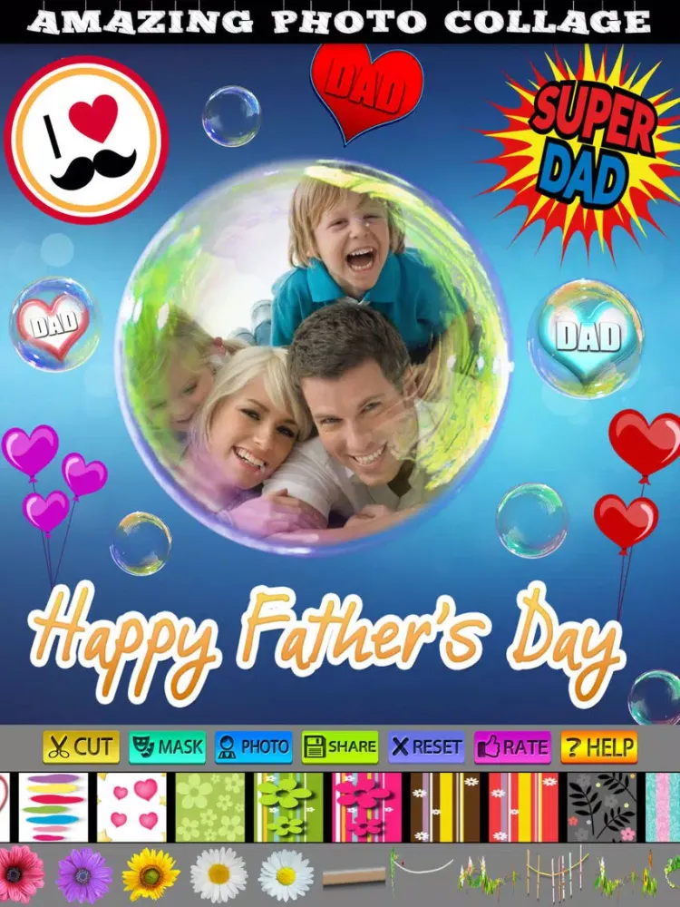 Tangkapan layar Father's Day Cards and Posters iPad 