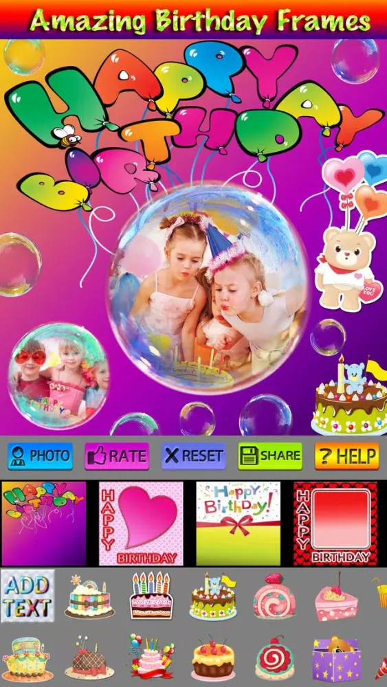 Happy Birthday Card and Poster سکرین شاٹس