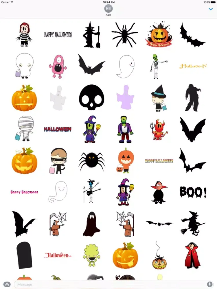 Скриншоты Halloween Stickers and Labels iPad 