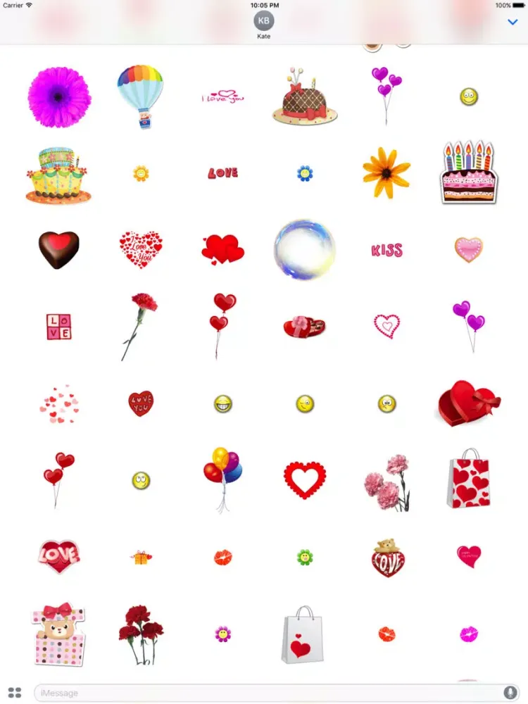 Mother's Day Stickers Pack for iMessage iPad 应用截图