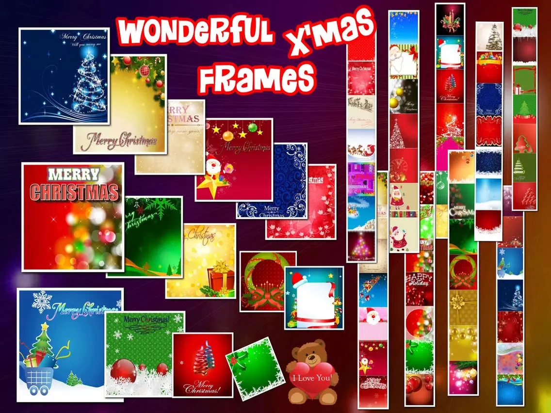 Capturas de tela do Xmas Photo Frames HD iPad 