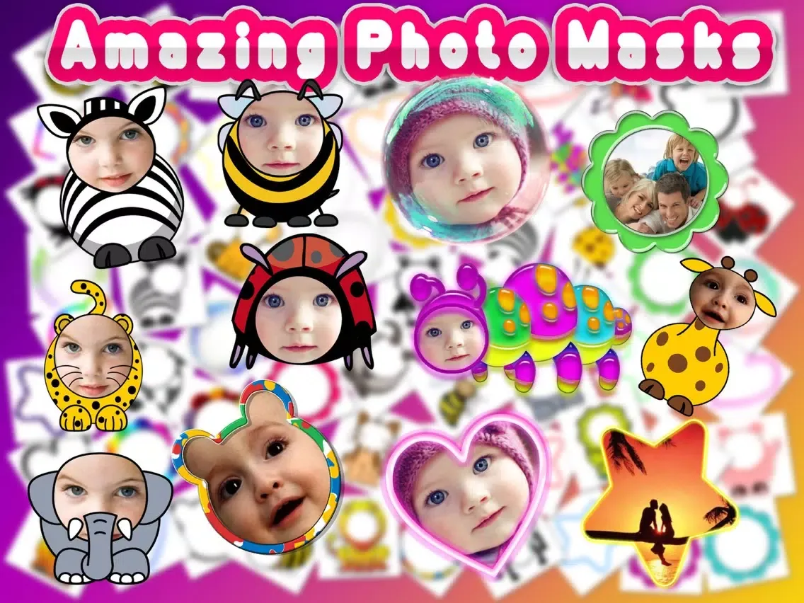 Baby Faces Photo Frames and Stickers iPad  سکرین شاٹس