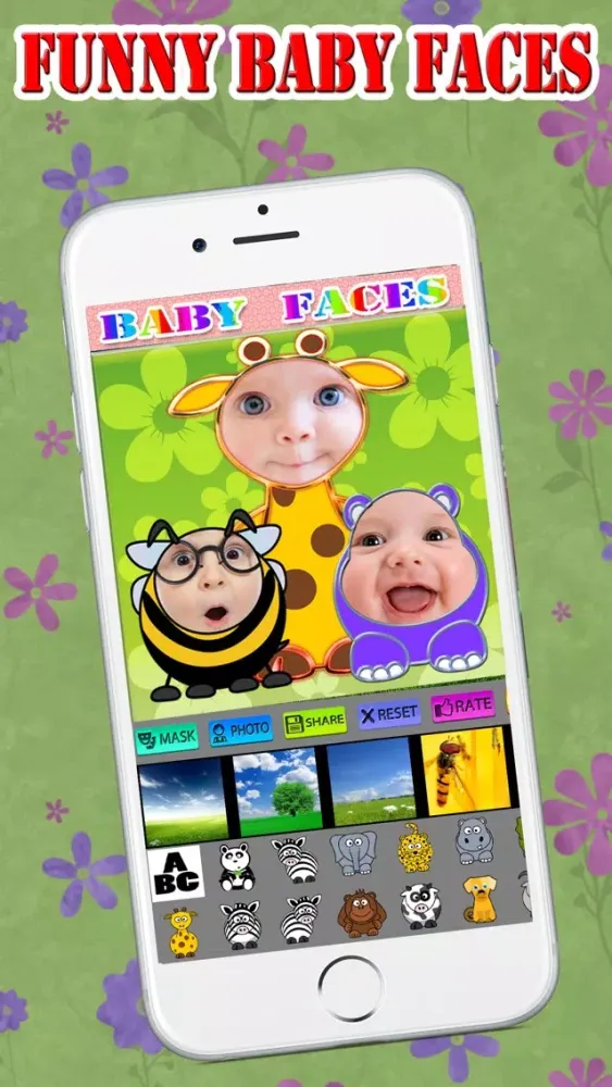 Baby Faces Photo Frames and Stickers سکرین شاٹس