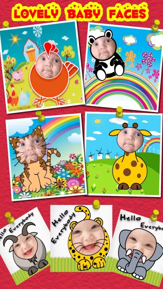 Baby Faces Photo Frames and Stickers سکرین شاٹس