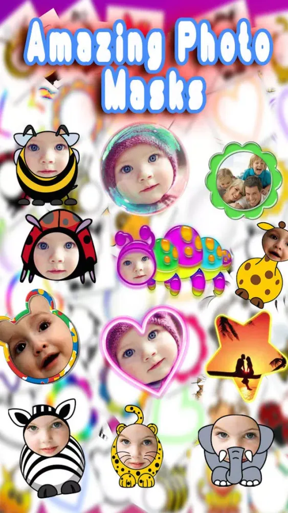 Baby Faces Photo Frames and Stickers سکرین شاٹس