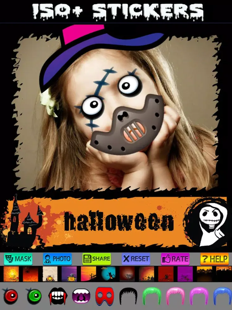 Happy Halloween Cards and Frames iPad  Ekran Görüntüleri