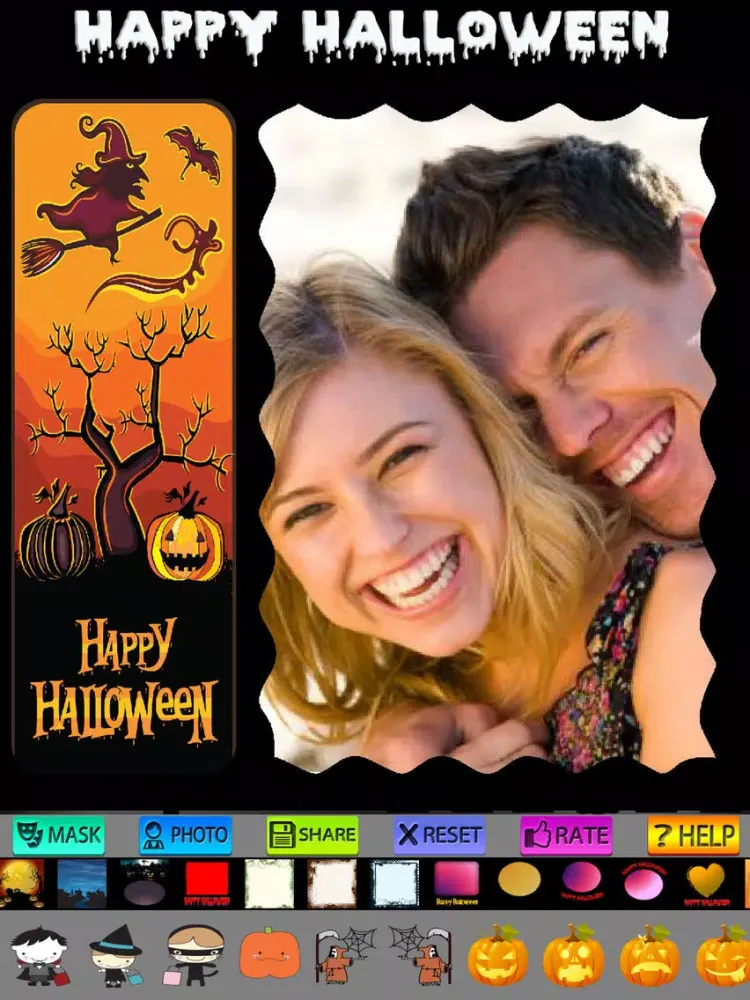 Happy Halloween Cards and Frames iPad  Ekran Görüntüleri