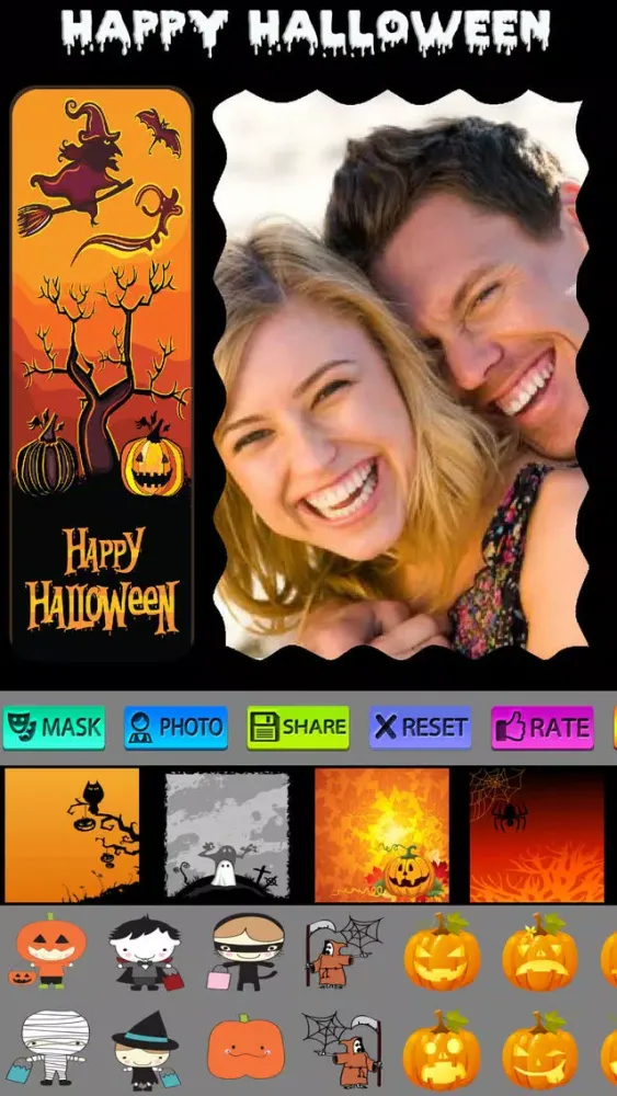 Happy Halloween Cards and Frames Ekran Görüntüleri