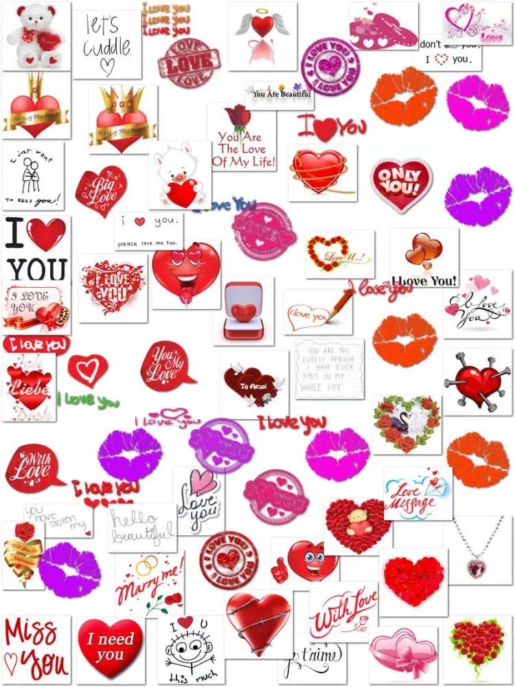 Love Stickers and Emoticons for iMessage iPad  स्क्रीनशॉट